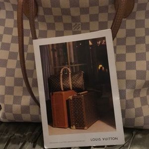 Louis vuitton white check neverfull authentic